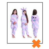 Onesie unicorn paars